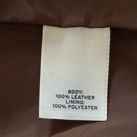 Caslon Brown Leather Jacket - Picture 8 of 8